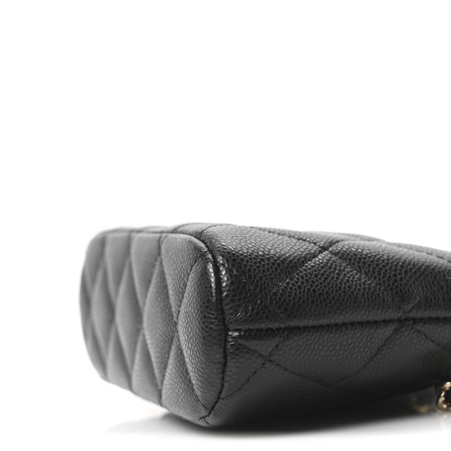 Chanel Caviar Quilted Classic Clutch With Chain Black