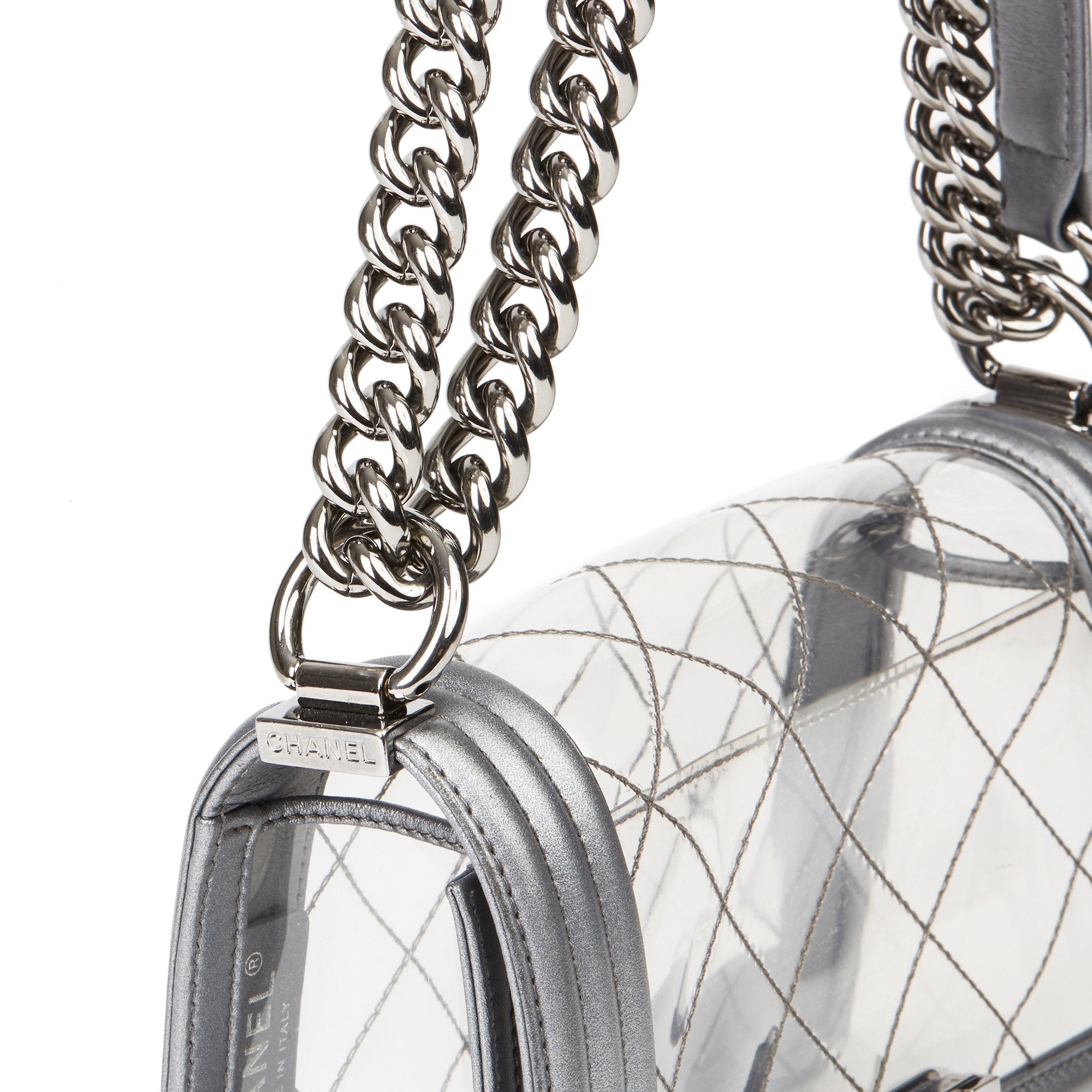 CHANEL SMALL TRANSPARENT BOY BAG