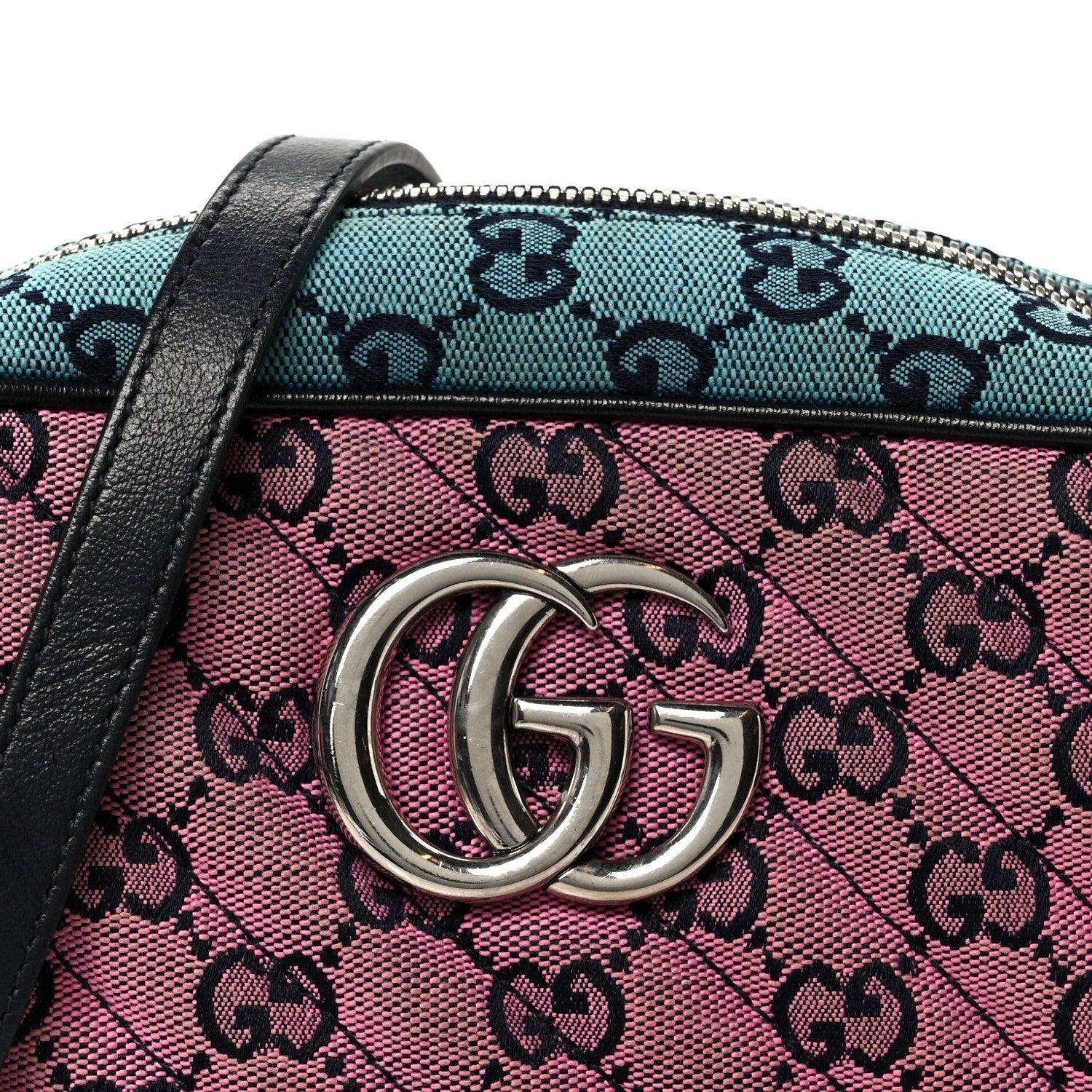 Gucci Monogram Multicolor Matelasse Diagonal Small GG Marmont Chain Shoulder Bag Pink Blue Green Red Light Blue
