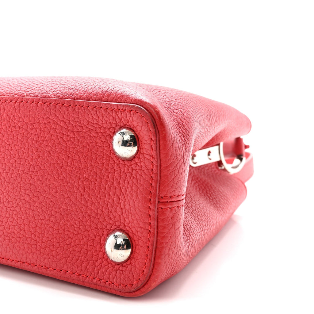 Louis Vuitton Taurillon Capucines BB Rubis