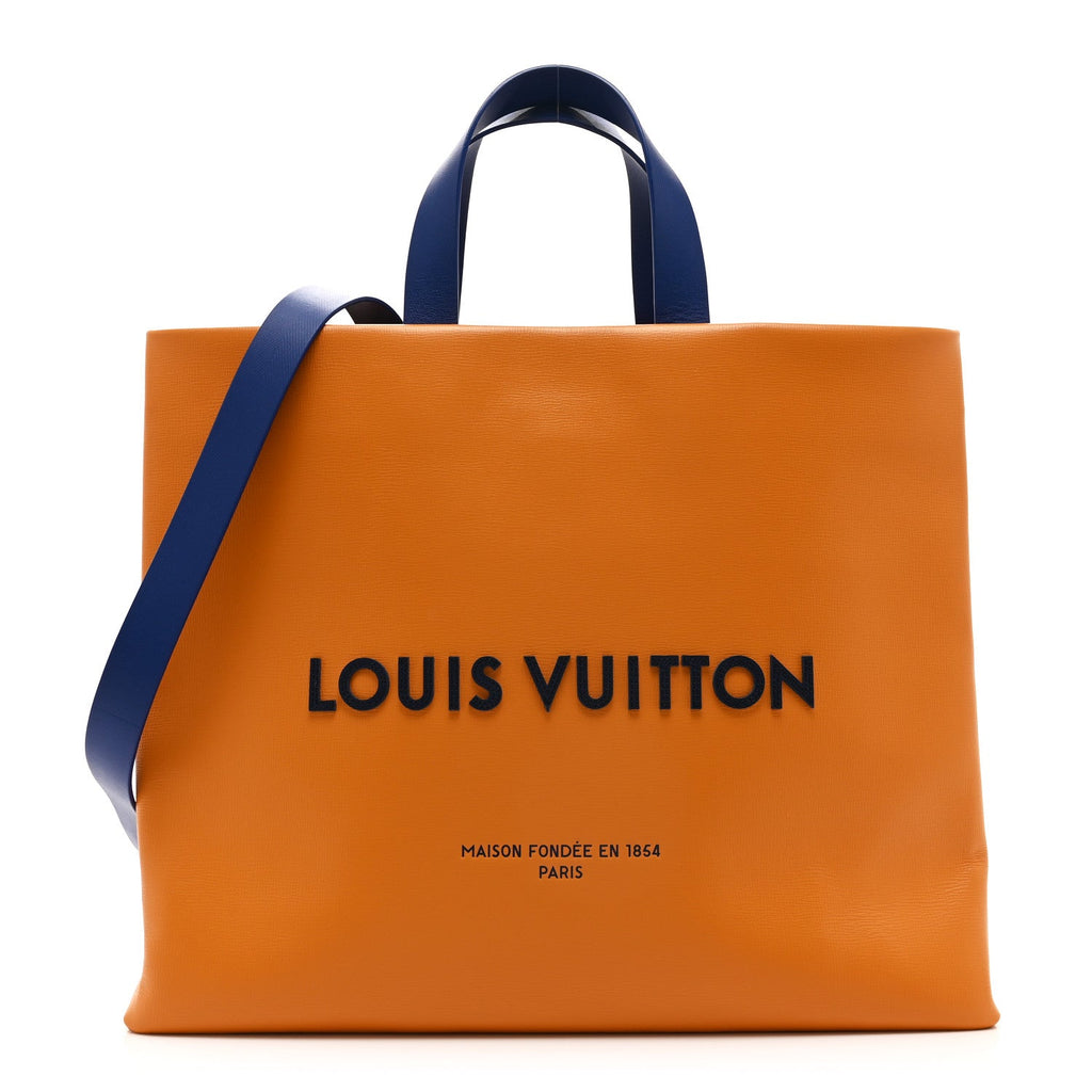 Louis Vuitton Cowhide Shopper Bag MM Safran