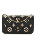 Louis Vuitton Empreinte Monogram Giant Felicie Pochette Black Beige