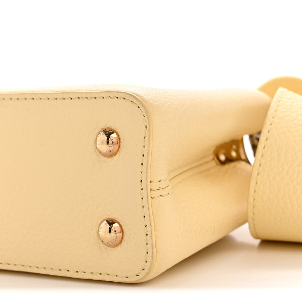 Louis Vuitton Taurillon Snakeskin Mini Capucines Banane