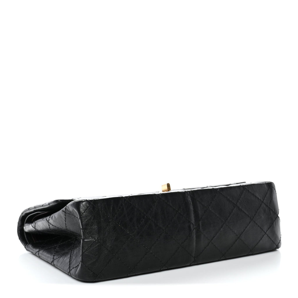 Chanel Aged Calfskin Quilted 2.55 Reissue 226 Flap Black