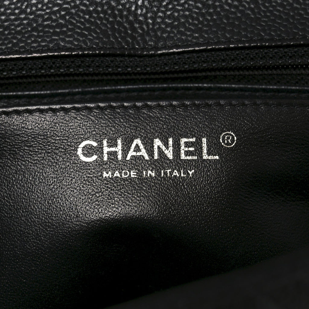 Chanel Caviar Quilted Jumbo Single Flap Black
