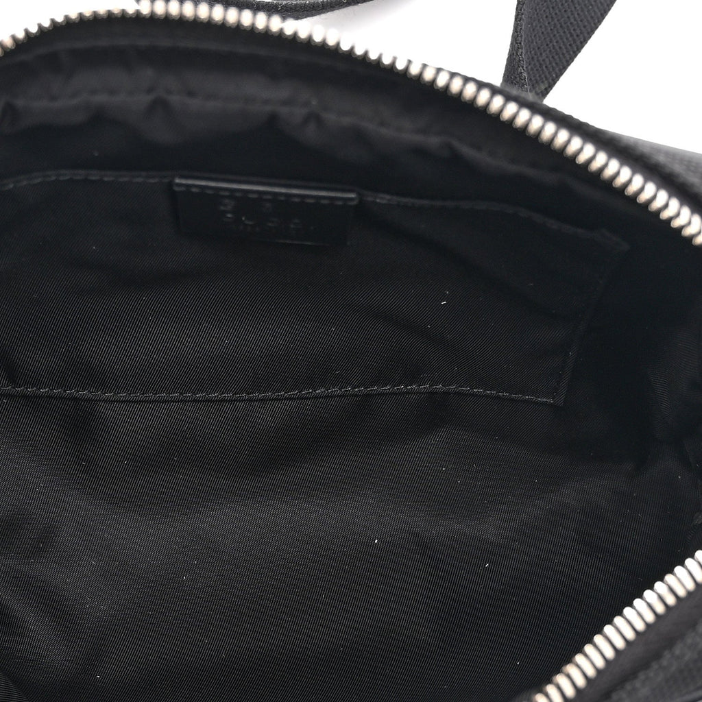 Gucci Canvas Web Slim Belt Bag Black
