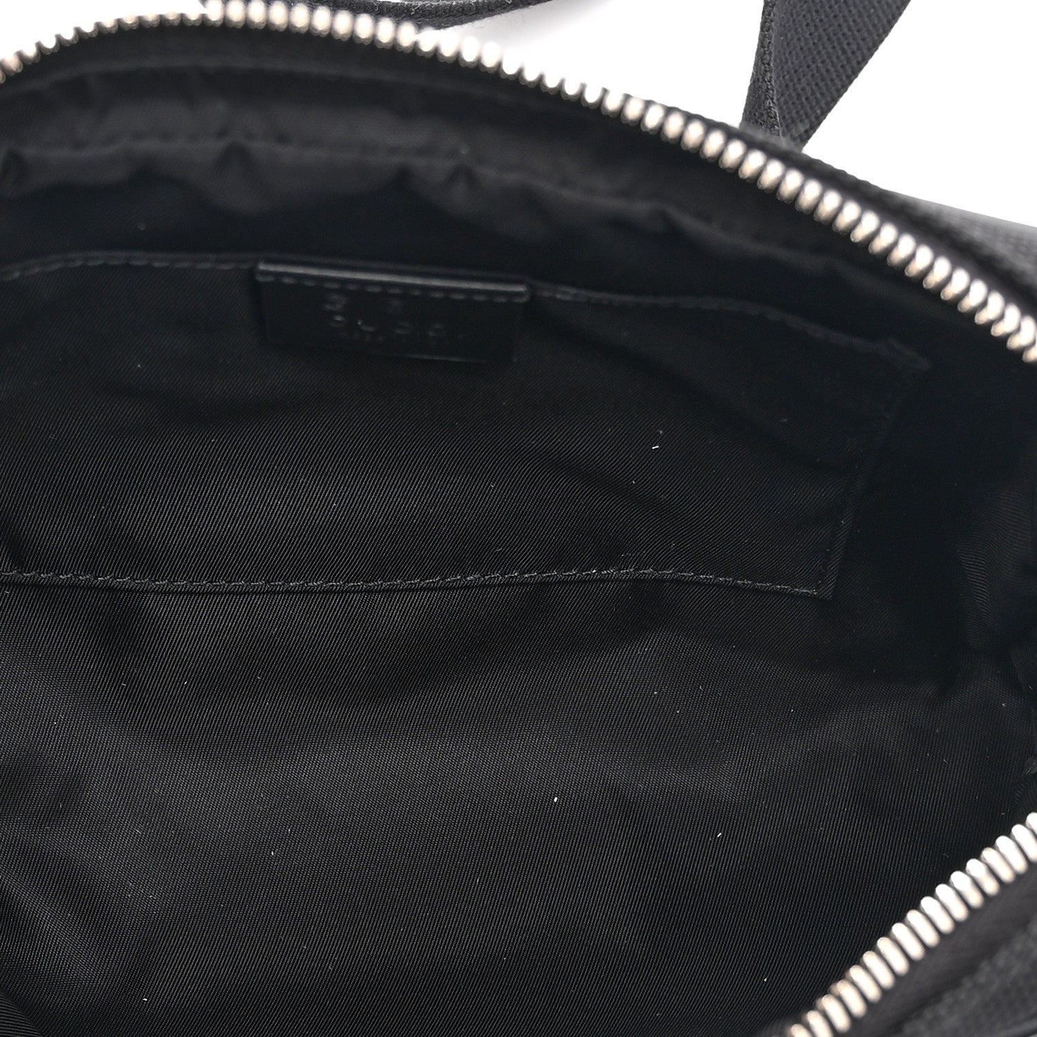 Gucci Canvas Web Slim Belt Bag Black
