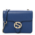 Gucci Dollar Calfskin Small Interlocking G Shoulder Bag Caspian