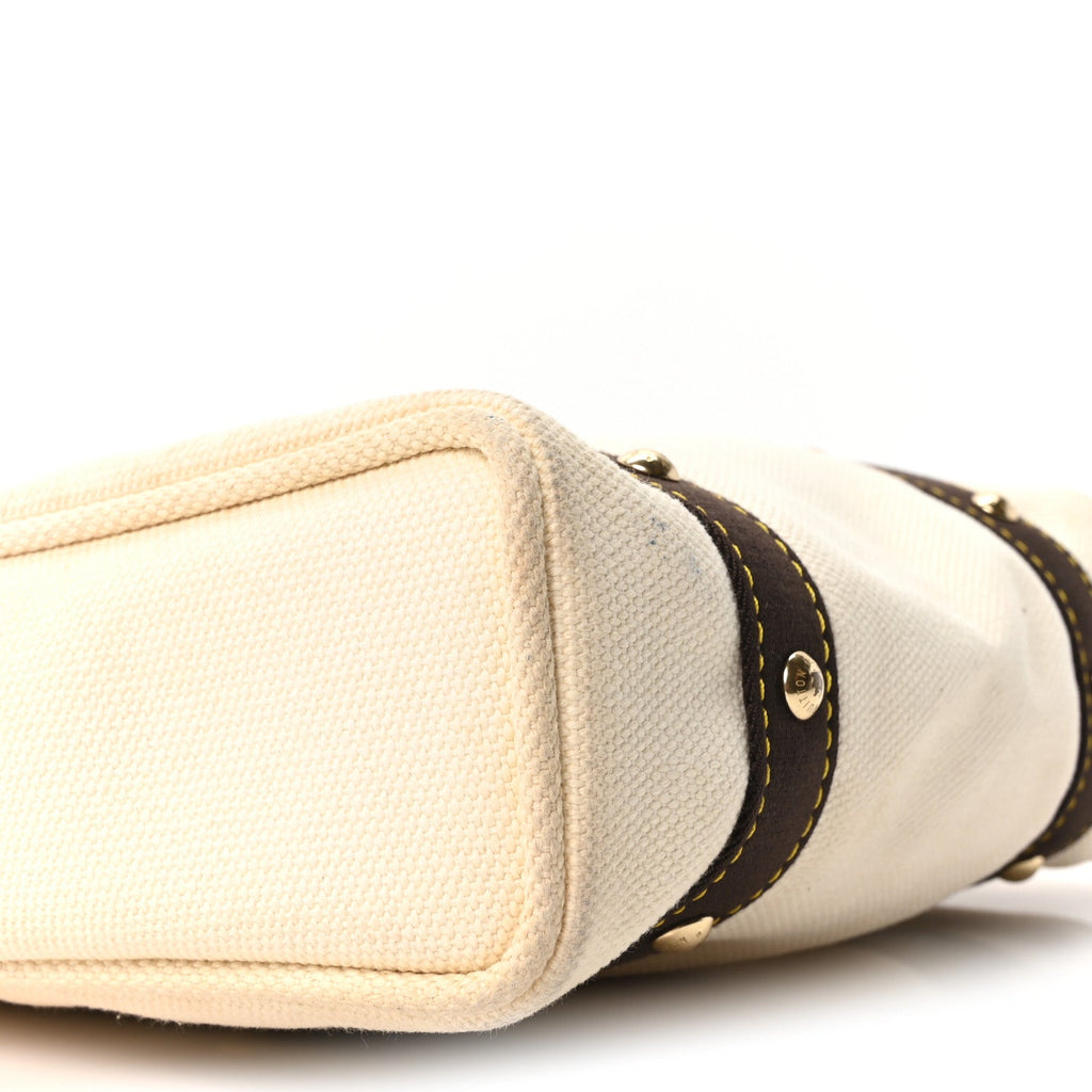 Louis Vuitton Toile Antigua Cabas MM Tote White