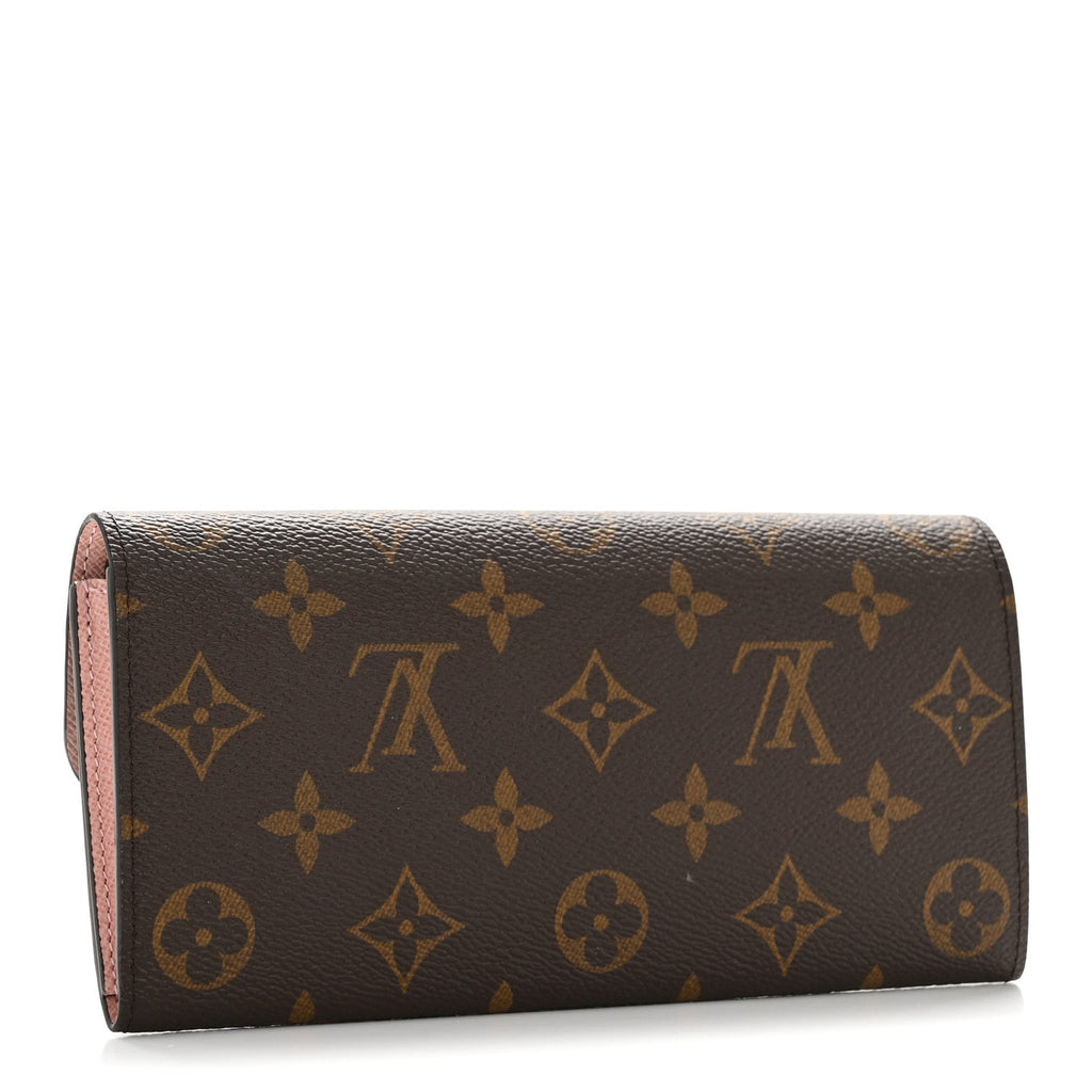 Louis Vuitton Monogram Emilie Wallet Rose Ballerine
