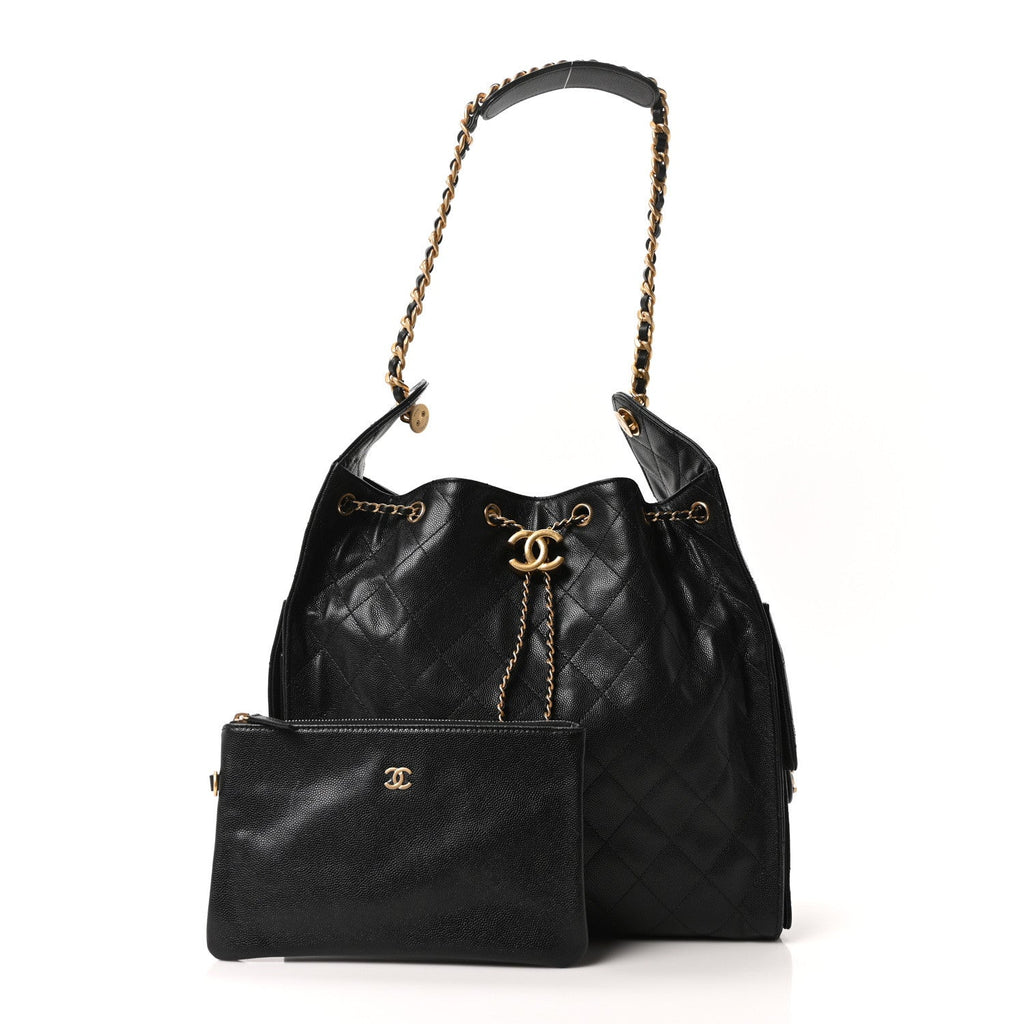 Chanel Caviar Quilted Medium Chanel 25 Handbag Black