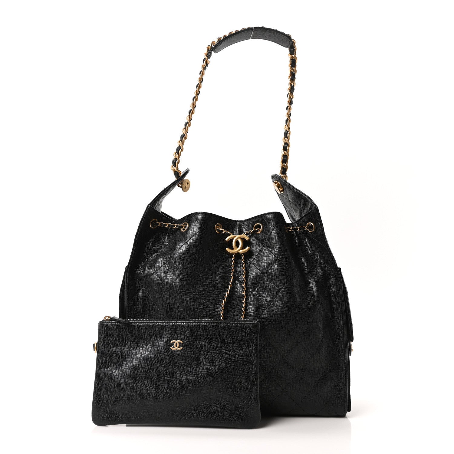 Chanel Caviar Quilted Medium Chanel 25 Handbag Black