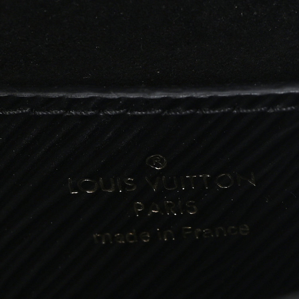 Louis Vuitton Epi Twist Braided Strap Shoulder Bag MM Black