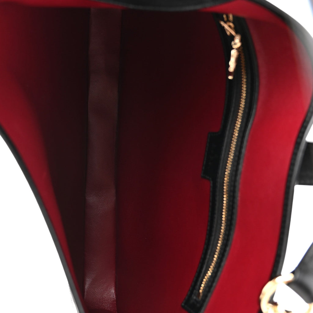 Gucci Ancora Calfskin Medium Jackie Shoulder Bag Black