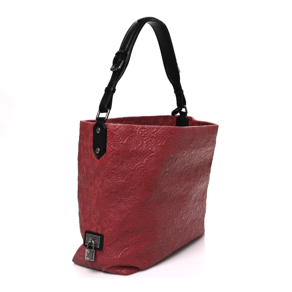 Louis Vuitton Monogram Lambskin Antheia Hobo PM Framboise
