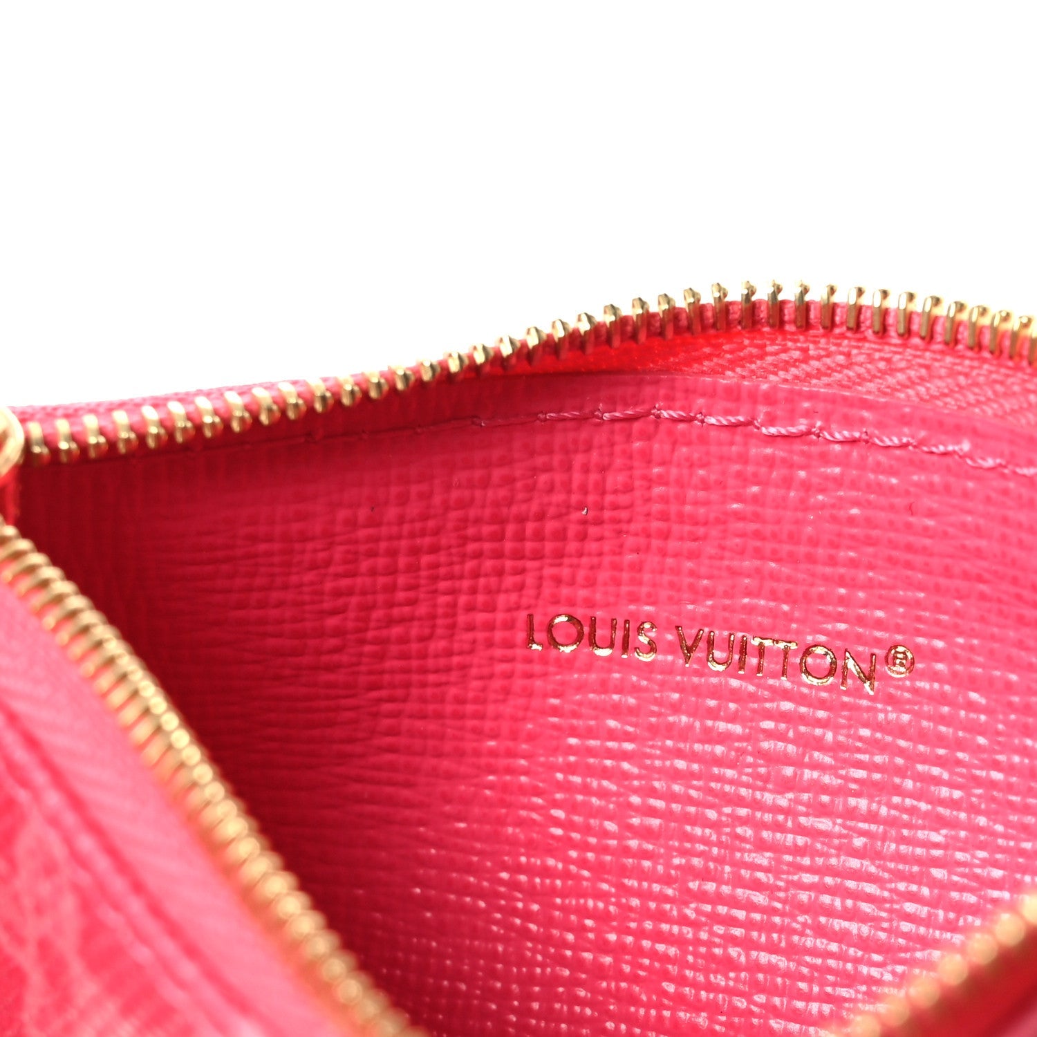 Louis Vuitton Monogram Origine Key Pouch Rose Ruban