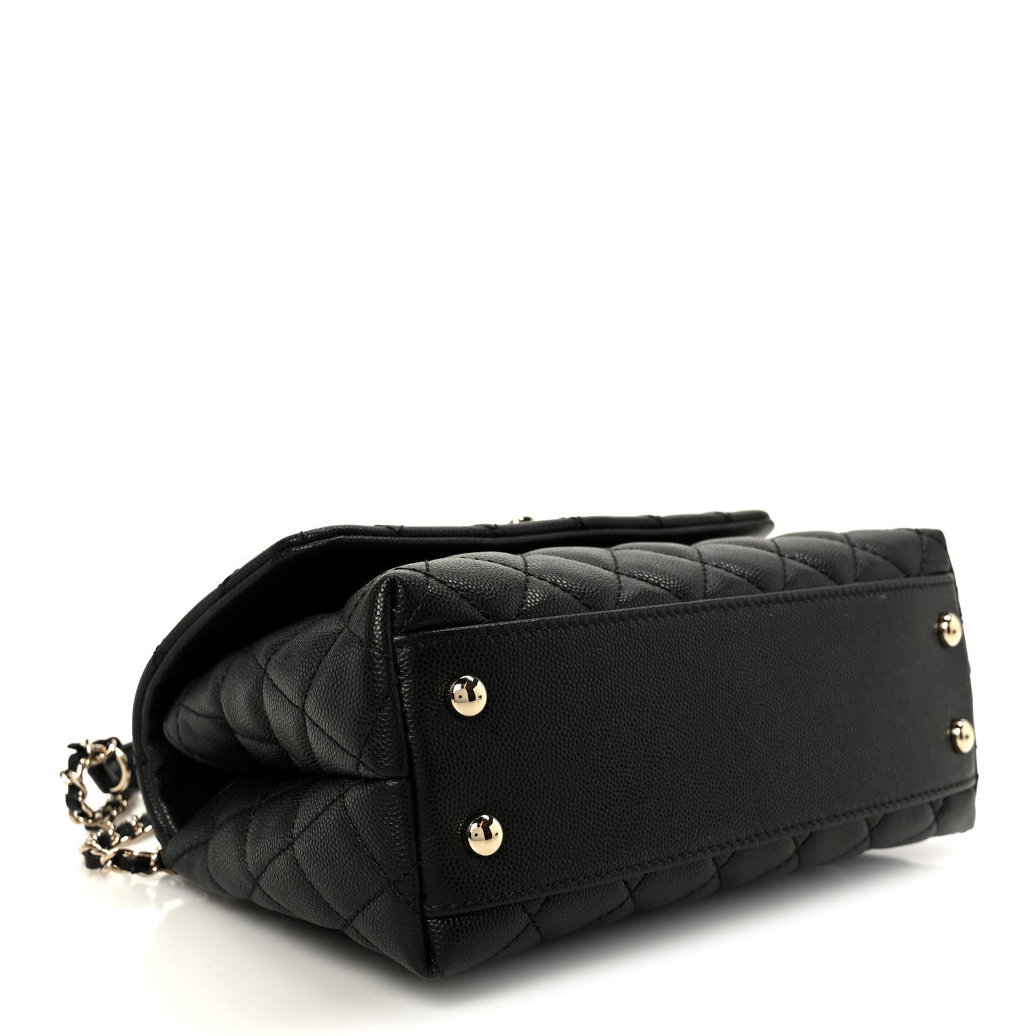 Chanel Caviar Quilted Mini Coco Handle Flap Black