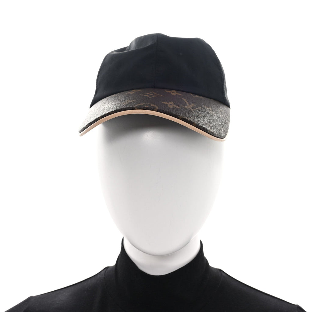 Louis Vuitton Polyester Silk Monogram LV Get Ready Cap M Black