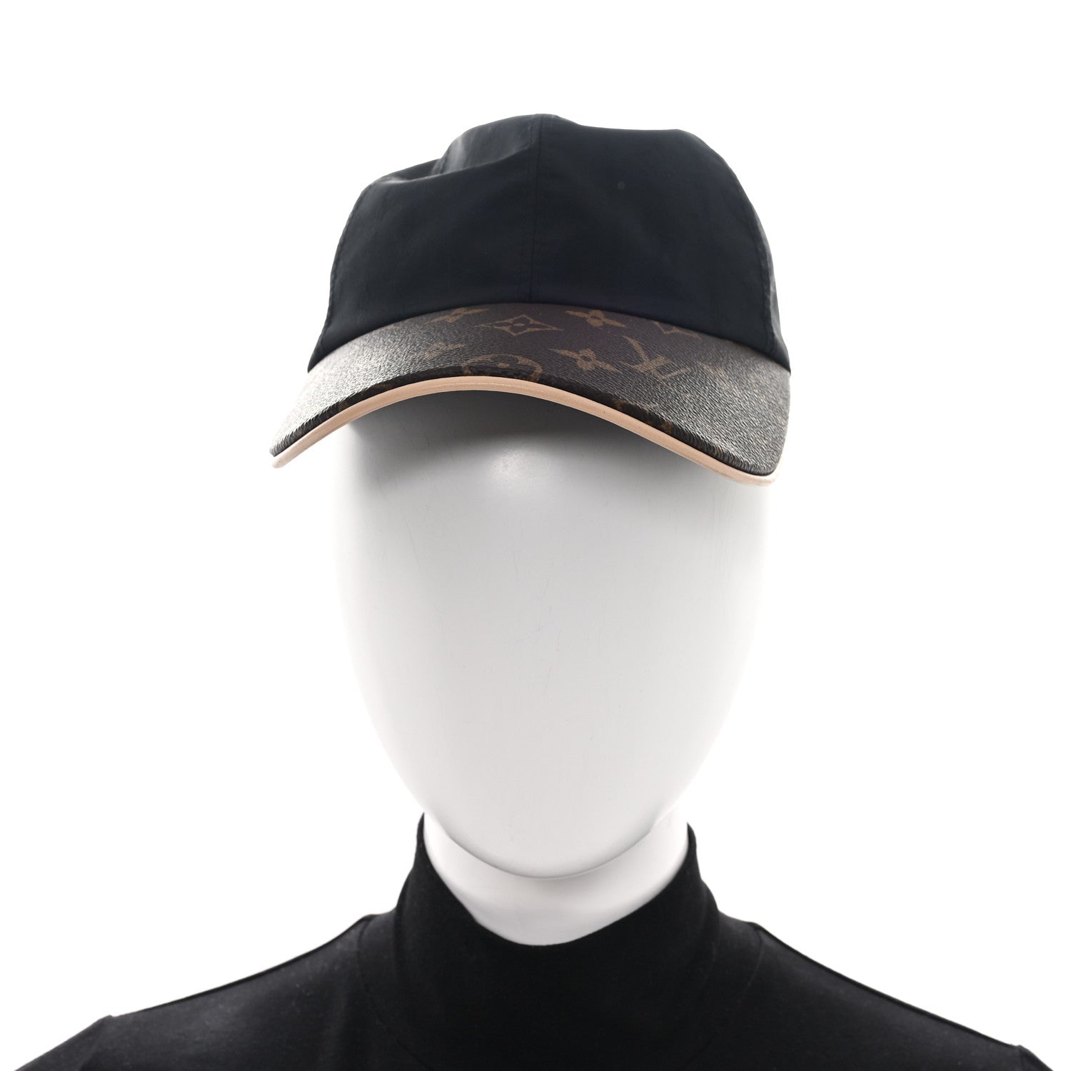 Louis Vuitton Polyester Silk Monogram LV Get Ready Cap M Black