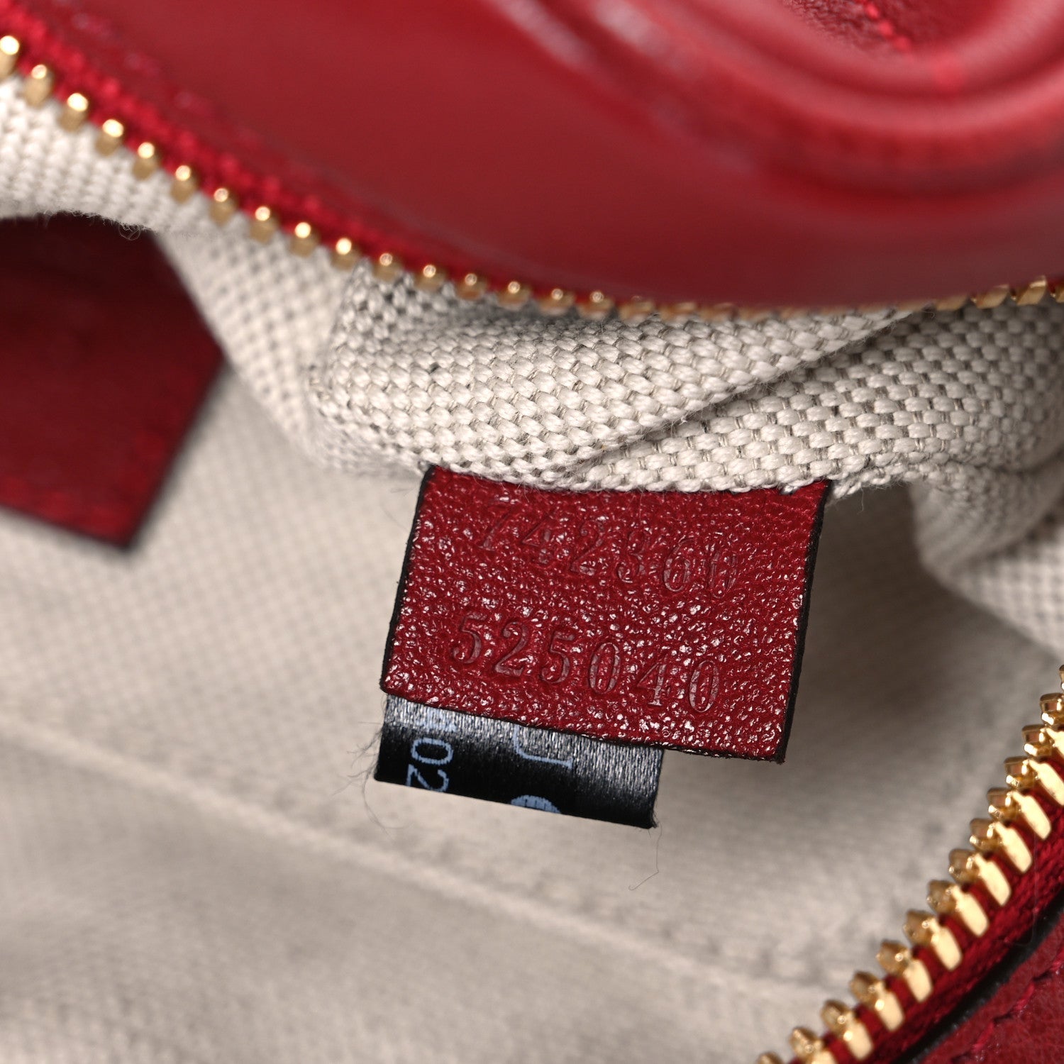 Gucci Sakai Be Green Calfskin Diagonal Stitched Small Blondie Shoulder Bag Rosso