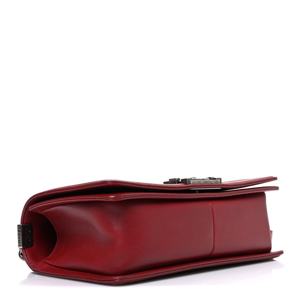 Chanel Lambskin Quilted Medium Boy Flap Red