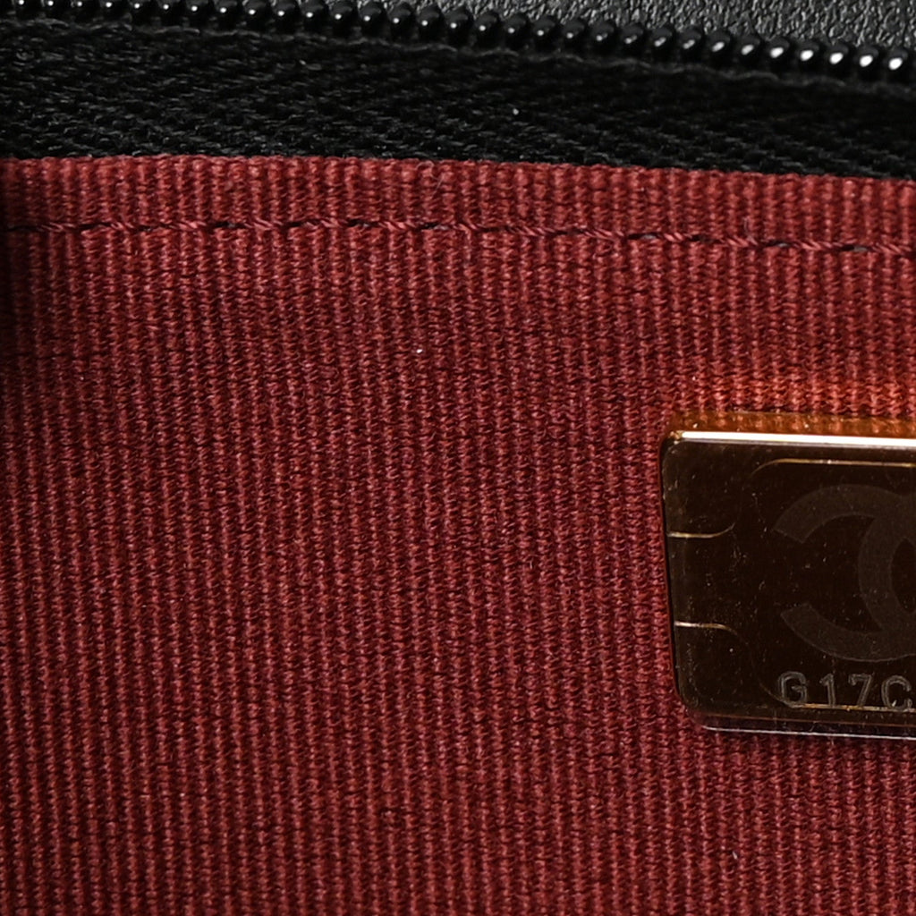 Chanel Calfskin Quilted Perfect Fit Wallet On Chain WOC Black