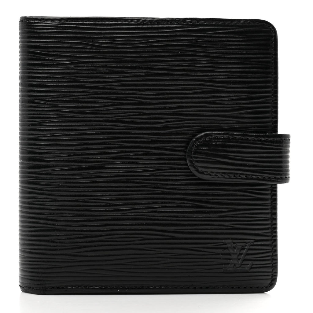 Louis Vuitton Epi Porte-Billets Compact Wallet Black