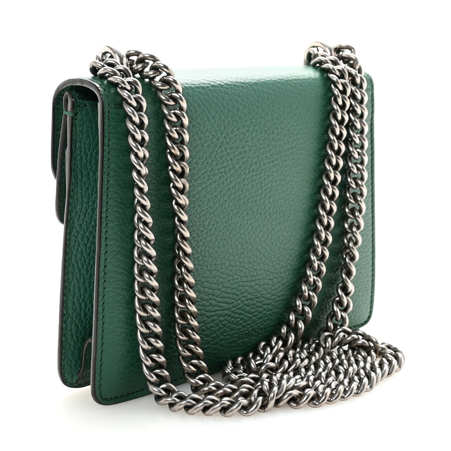 Gucci Calfskin Mini Dionysus Shoulder Bag Emerald