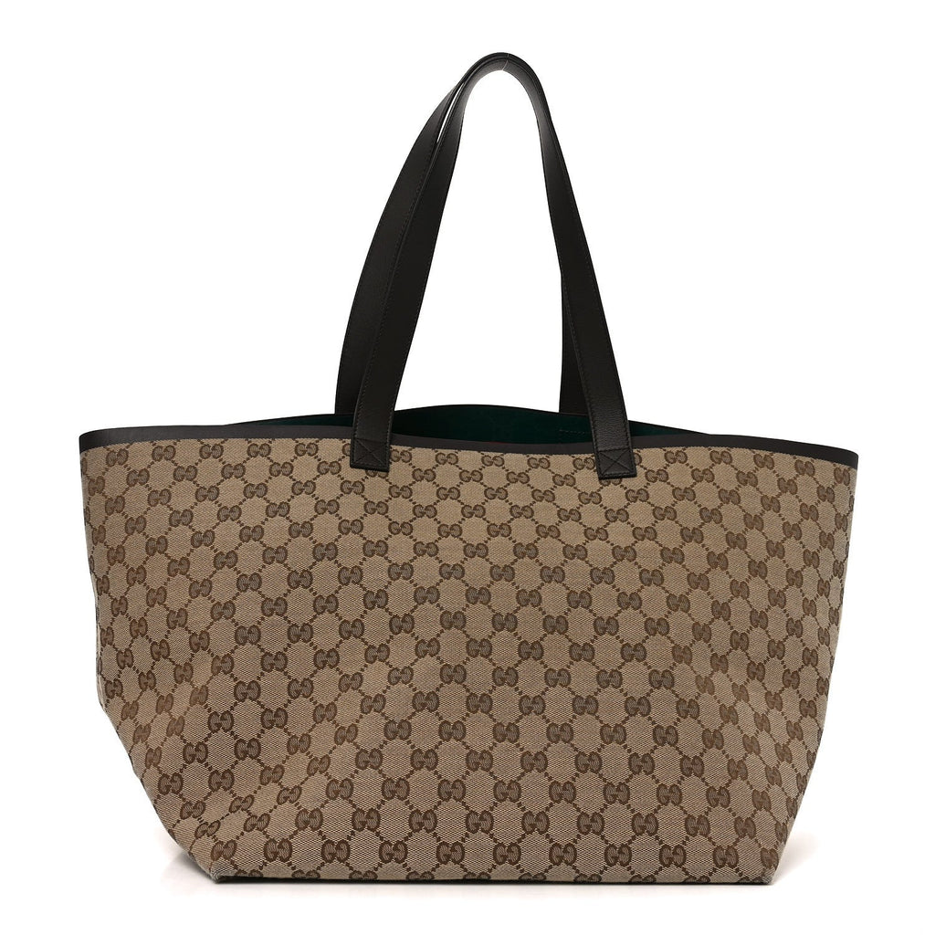 Gucci Monogram Medium Totissima Shopping Tote Beige Ebony