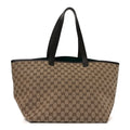 Gucci Monogram Medium Totissima Shopping Tote Beige Ebony