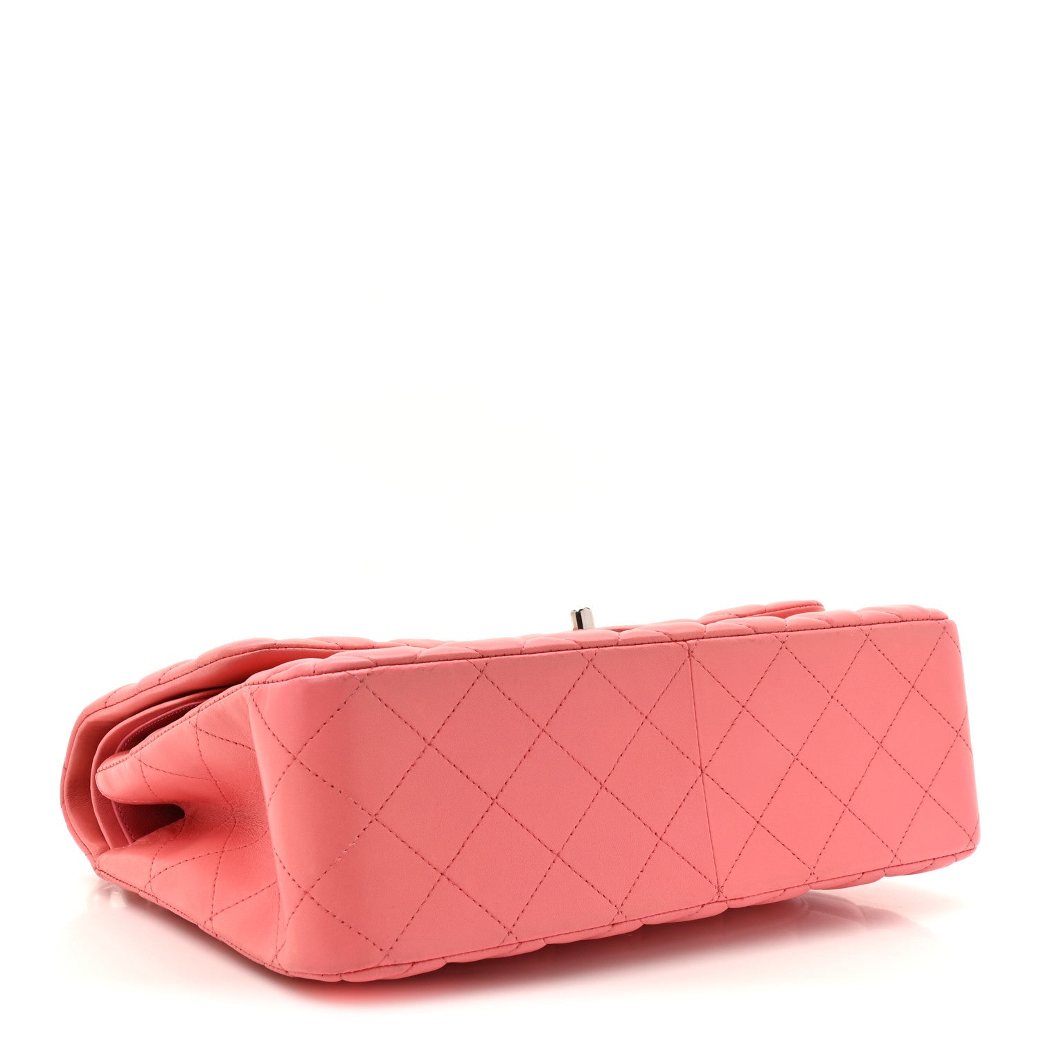 Chanel Lambskin Quilted Jumbo Double Flap Pink