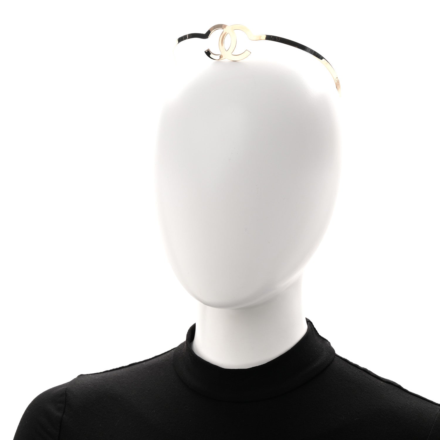 Metal CC Headband Light Gold