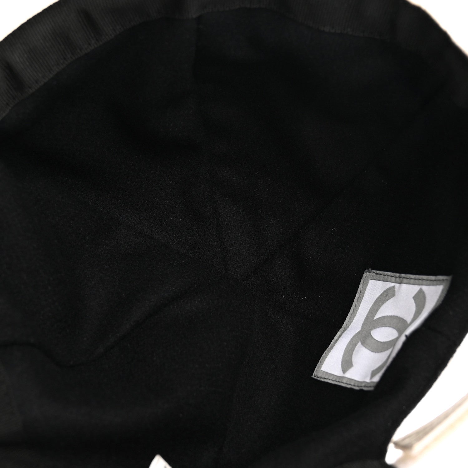 Nylon Quilted Cap Hat M White