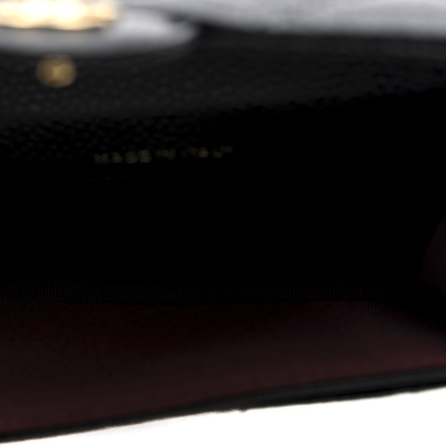 Caviar Quilted Flap Card Holder Wallet Black