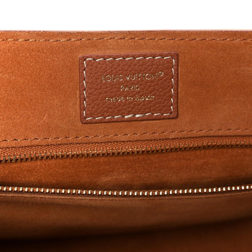 Louis Vuitton Grained Calfskin Low Key Messenger Cognac