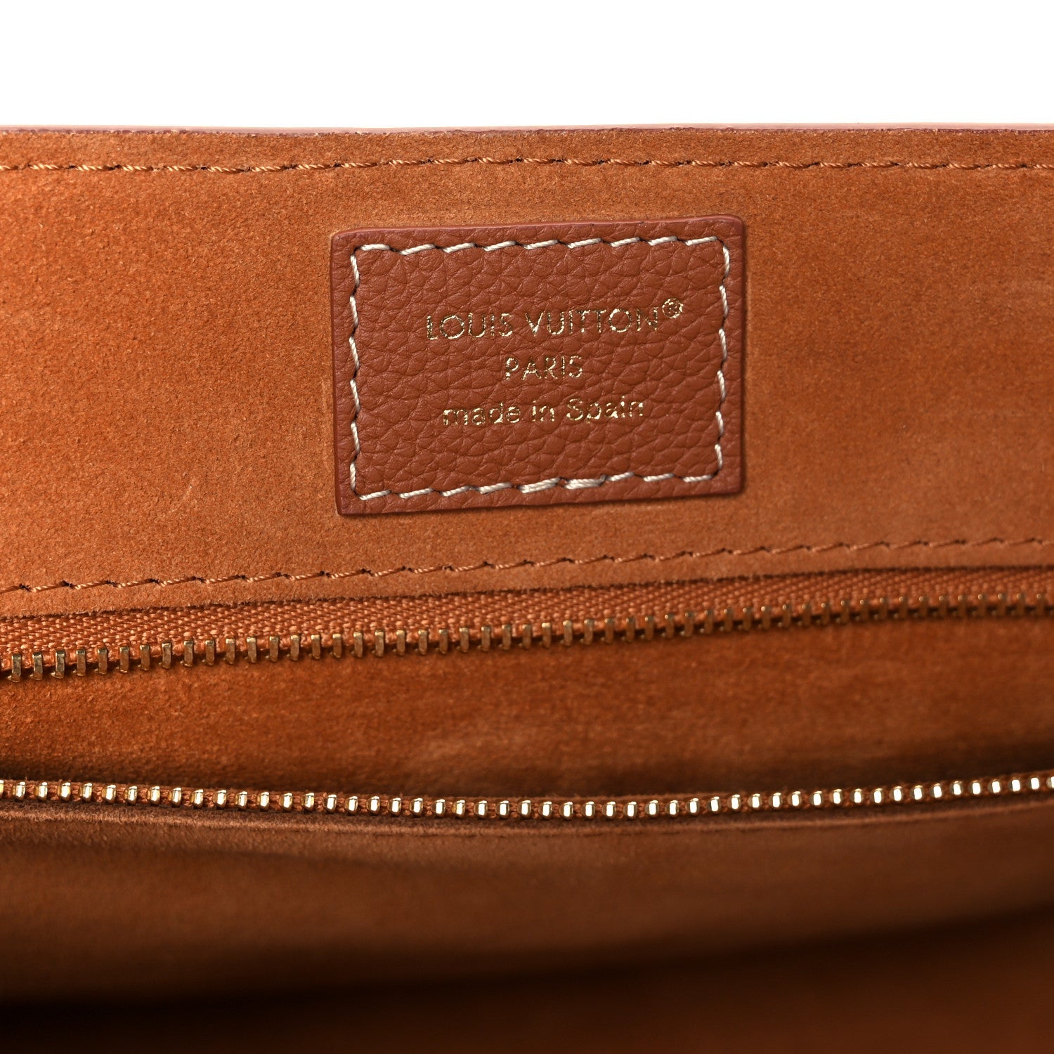 Louis Vuitton Grained Calfskin Low Key Messenger Cognac
