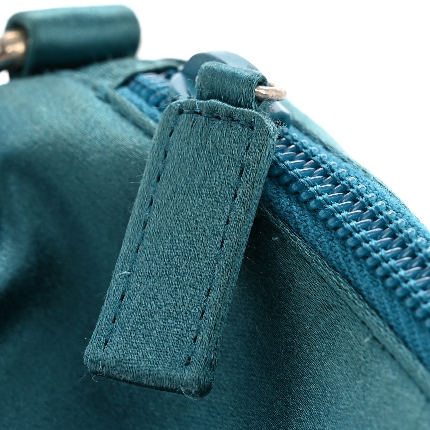 Prada Satin Soft Evening Bag Turchese