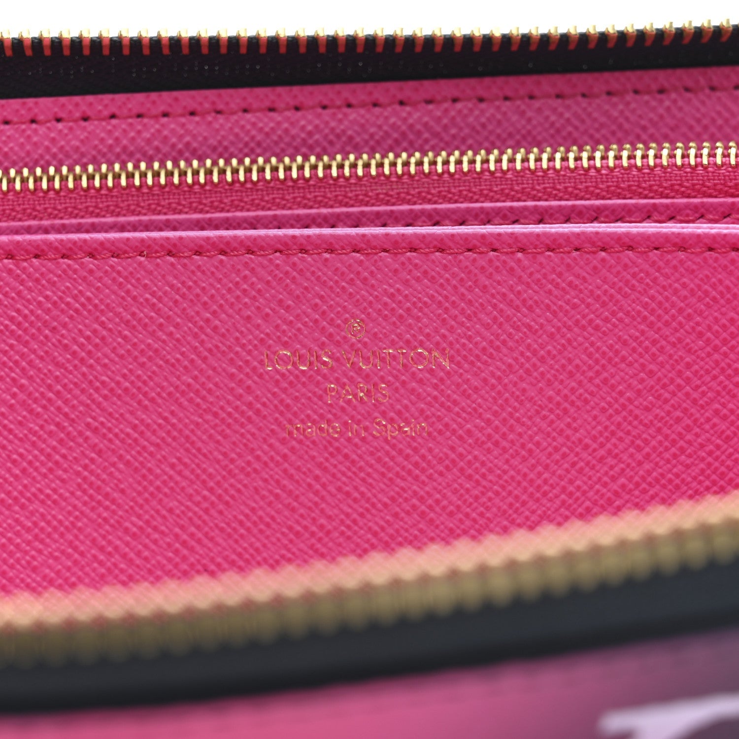 Louis Vuitton Monogram Giant Spring In The City Zippy Wallet Midnight Fuchsia
