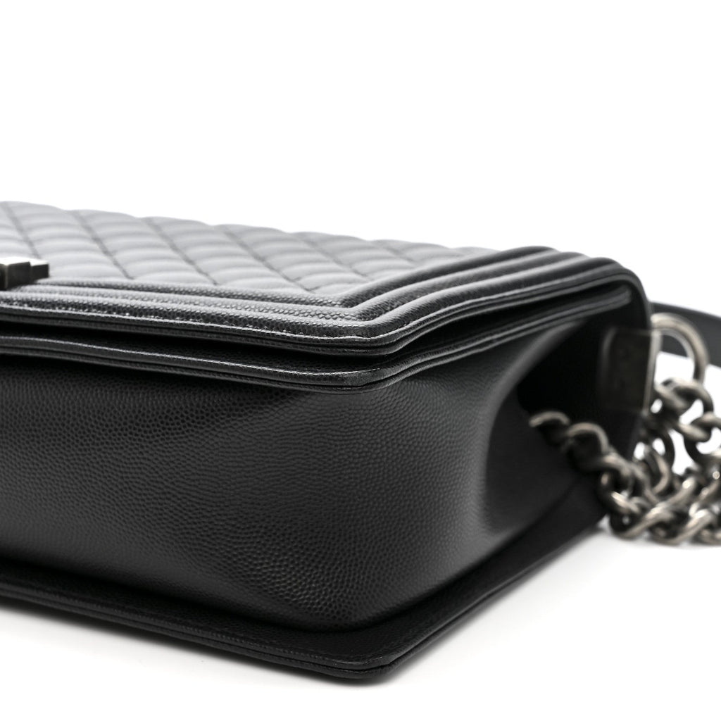 Chanel Caviar Quilted New Medium Boy Flap Black