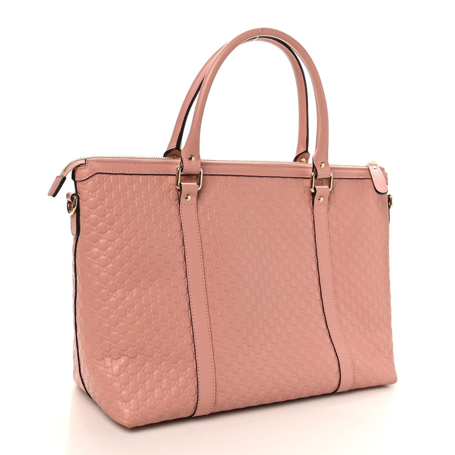 Gucci Soft Microguccissima Medium Zippered Satchel Soft Pink
