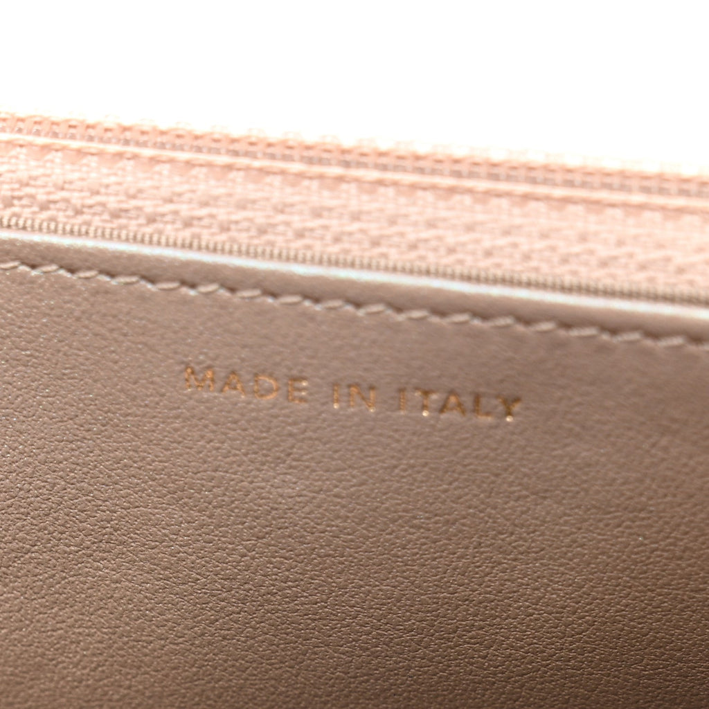 Chanel Iridescent Caviar Quilted Wallet on Chain WOC Beige