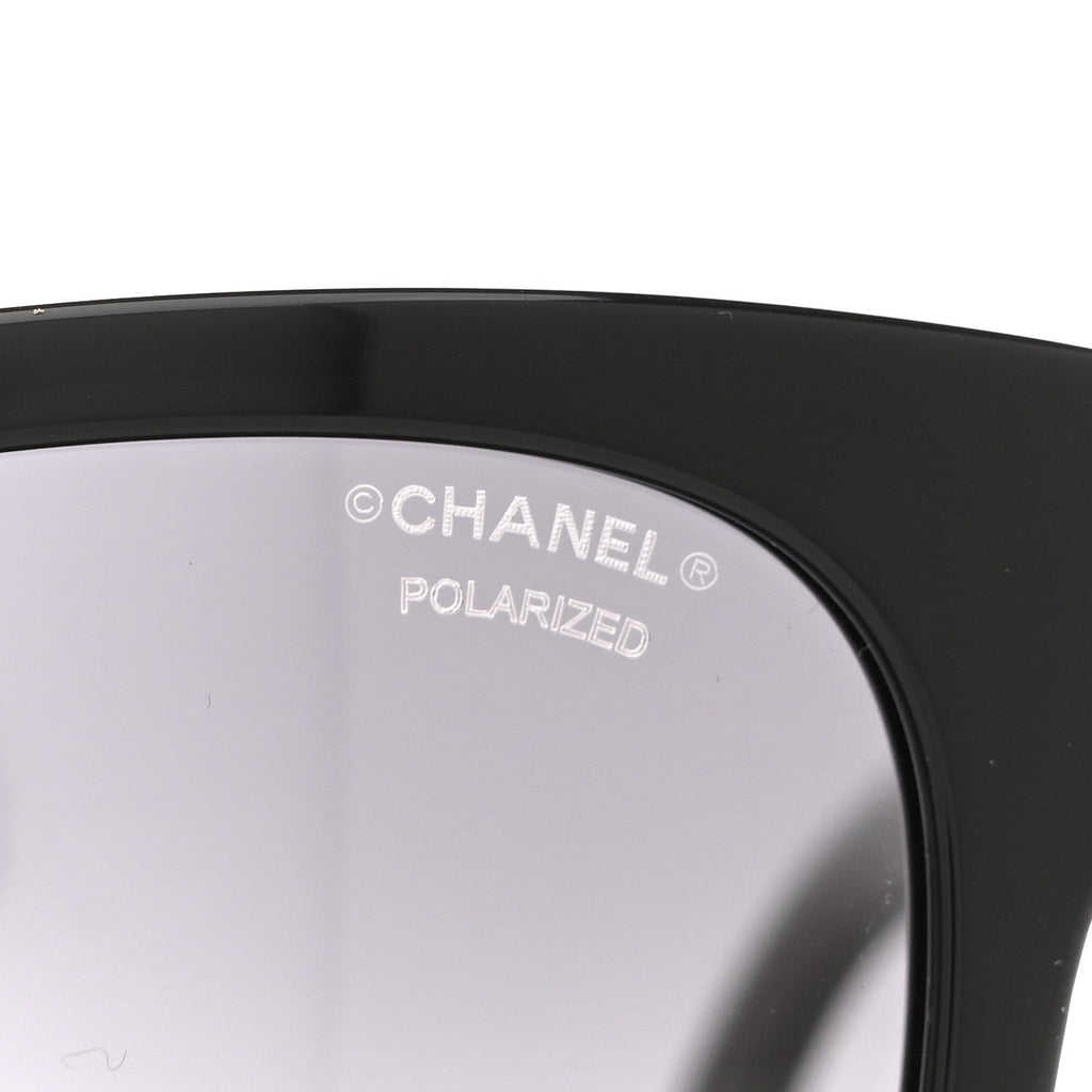 Acetate Polarized Square CC Sunglasses 5380 Black