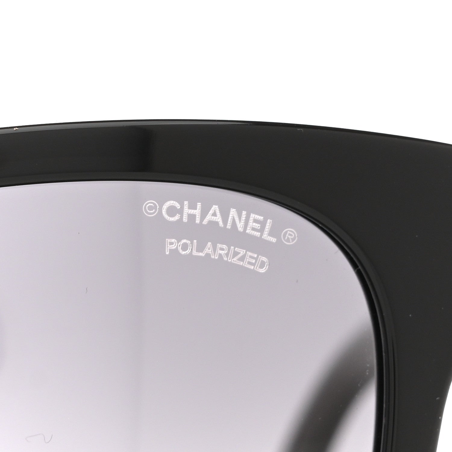 Acetate Polarized Square CC Sunglasses 5380 Black