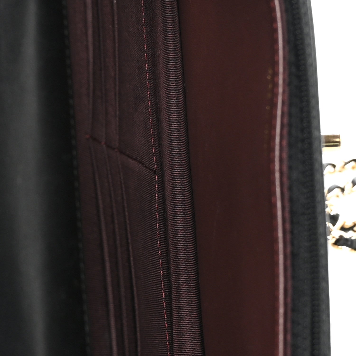 Chanel Lambskin Quilted Trendy CC Wallet On Chain WOC Black