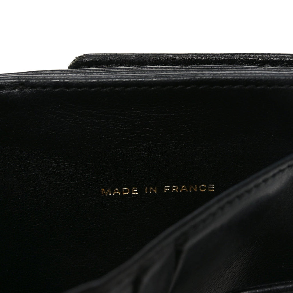 Caviar Timeless CC Compact French Wallet Black