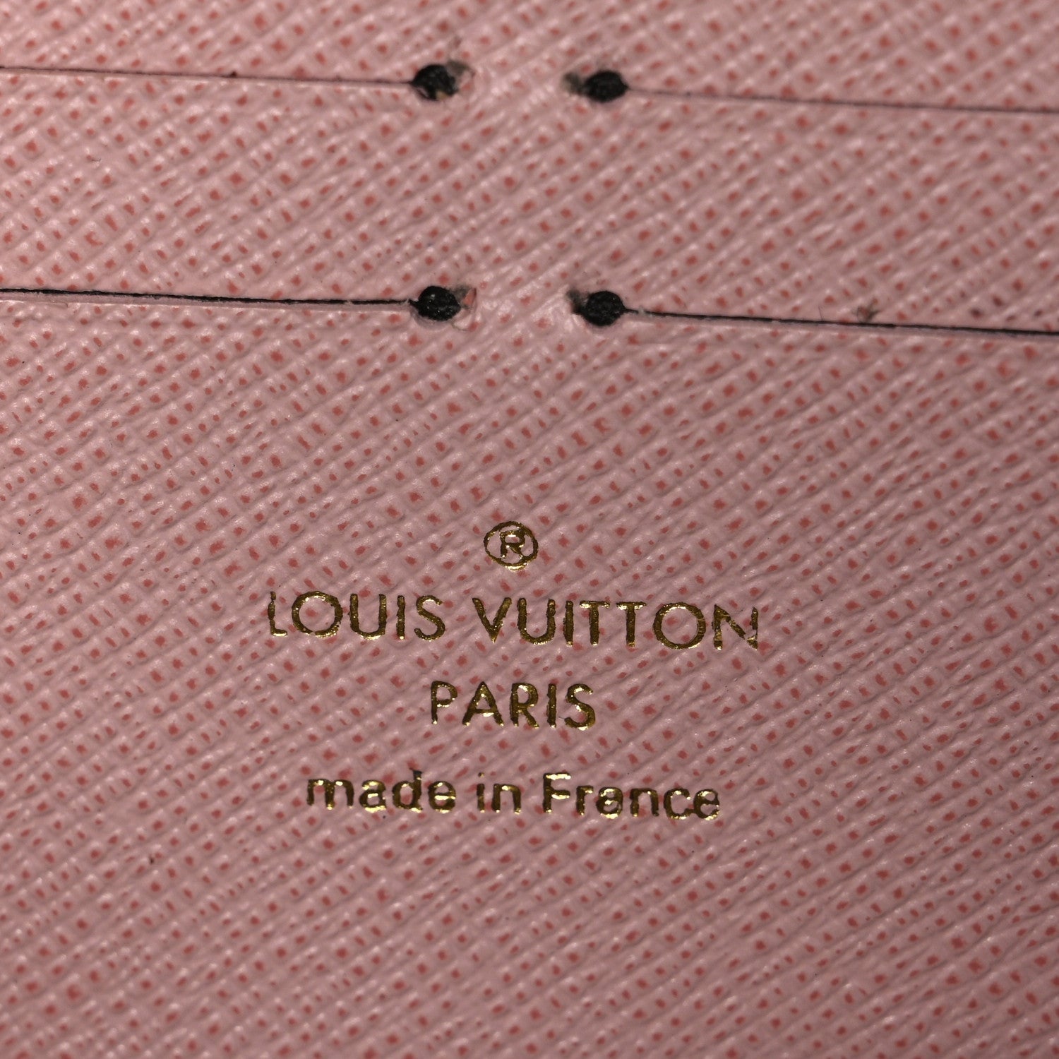 Louis Vuitton Damier Ebene Clemence Wallet Rose Ballerine