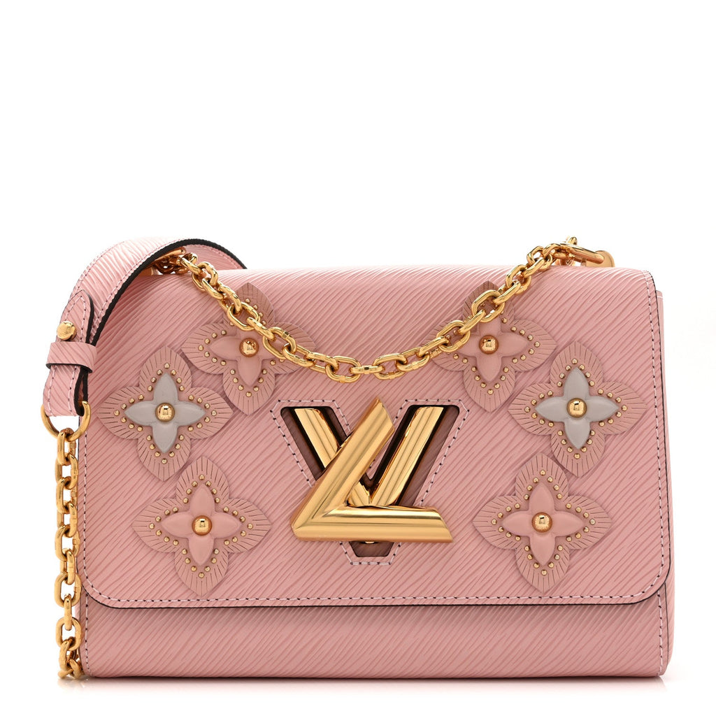 Louis Vuitton Epi Couture’s Flower Twist Shoulder Bag MM Rose Ballerine