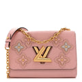 Louis Vuitton Epi Couture’s Flower Twist Shoulder Bag MM Rose Ballerine