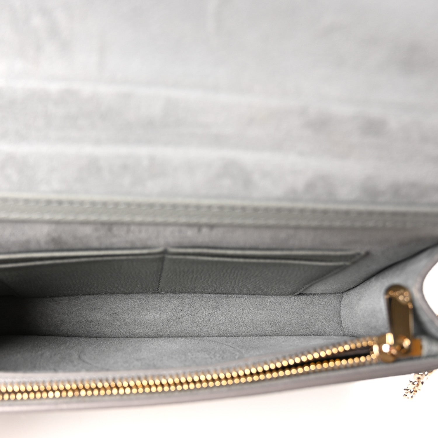 Christian Dior Calfskin 30 Montaigne 2 in 1 Pouch Grey
