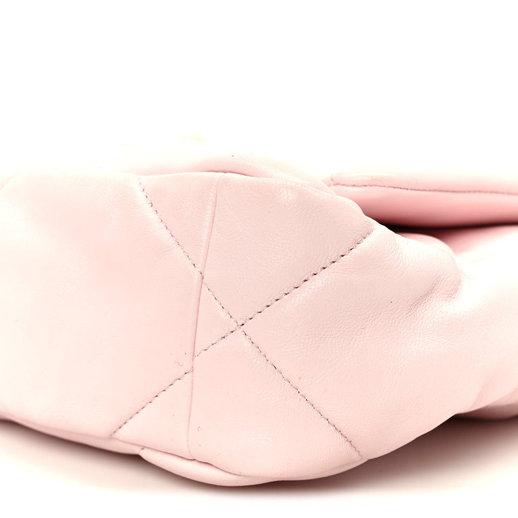 Chanel Lambskin Quilted Medium Chanel 19 Flap Light Pink